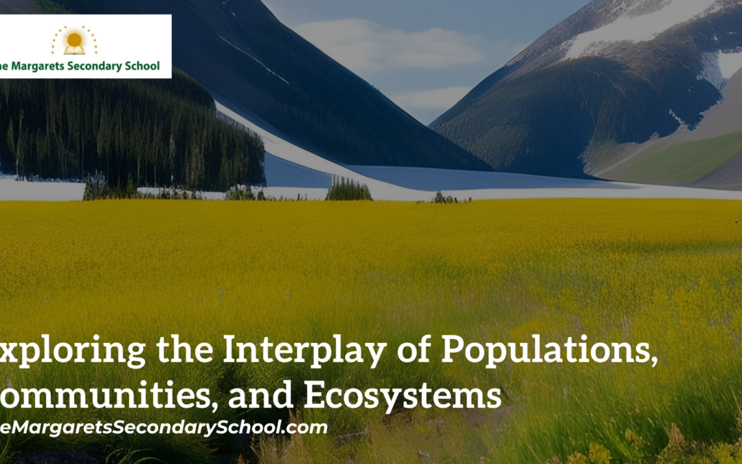 Populations, communities, and ecosystems