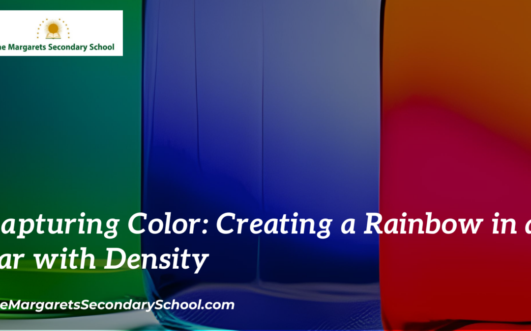 Capturing Color: Creating a Rainbow in a Jar with Density
