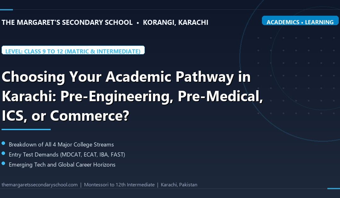 Choosing Your Academic Pathway in Karachi: Pre-Engineering, Pre-Medical, ICS, or Commerce? - The Margaret's Secondary School