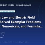 Coulomb's Law and Electric Field Intensity: Solved Exemplar Problems, Past Paper Numericals, and Formula Mastery - The Margaret's Secondary School