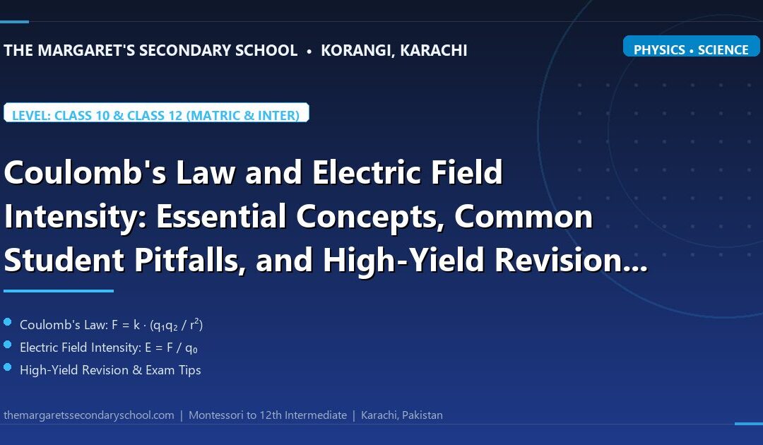 Coulomb's Law and Electric Field Intensity: Essential Concepts, Common Student Pitfalls, and High-Yield Revision Drills - The Margaret's Secondary School