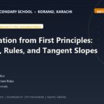 Differentiation from First Principles: Definition, Rules, and Tangent Slopes Explained - The Margaret's Secondary School