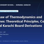 The First Law of Thermodynamics and Heat Engines: Theoretical Principles, Core Proofs, and Karachi Board Derivations - The Margaret's Secondary School