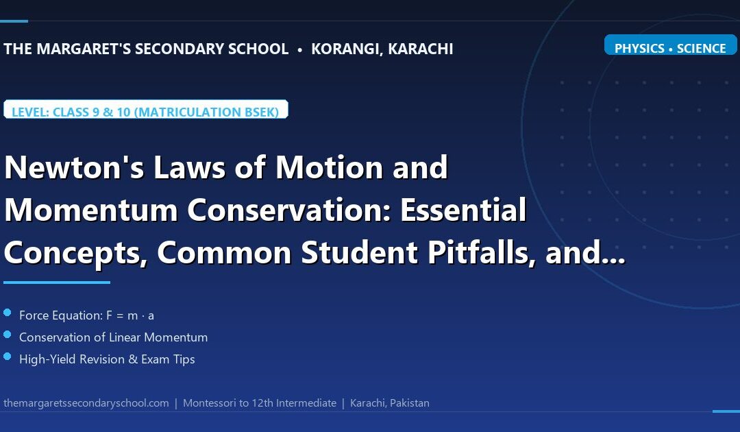 Newton's Laws of Motion and Momentum Conservation: Essential Concepts, Common Student Pitfalls, and High-Yield Revision Drills - The Margaret's Secondary School