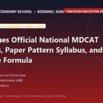 PMDC Issues Official National MDCAT Guidelines, Paper Pattern Syllabus, and Aggregate Formula - The Margaret's Secondary School News