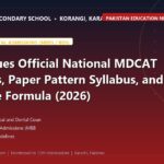 PMDC Issues Official National MDCAT Guidelines, Paper Pattern Syllabus, and Aggregate Formula (2026) - The Margaret's Secondary School News