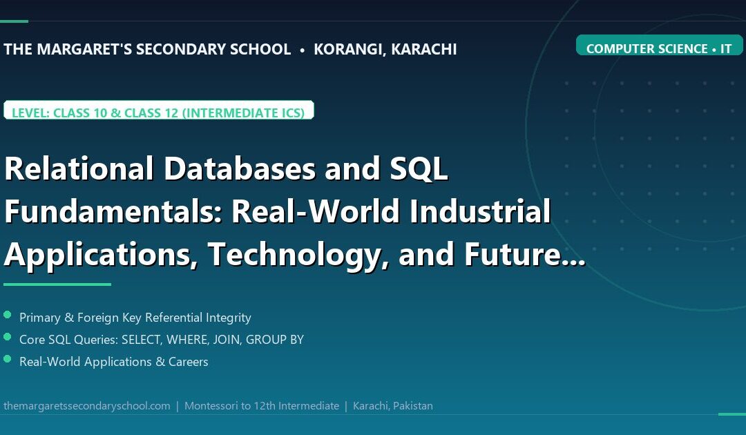 Relational Databases and SQL Fundamentals: Real-World Industrial Applications, Technology, and Future Careers - The Margaret's Secondary School