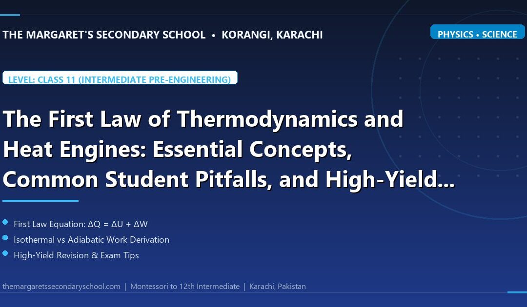 The First Law of Thermodynamics and Heat Engines: Essential Concepts, Common Student Pitfalls, and High-Yield Revision Drills - The Margaret's Secondary School