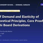 The Law of Demand and Elasticity of Price: Theoretical Principles, Core Proofs, and Karachi Board Derivations - The Margaret's Secondary School